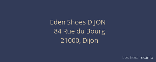 Eden Shoes DIJON