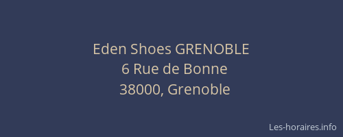 Eden Shoes GRENOBLE