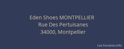 Eden Shoes MONTPELLIER