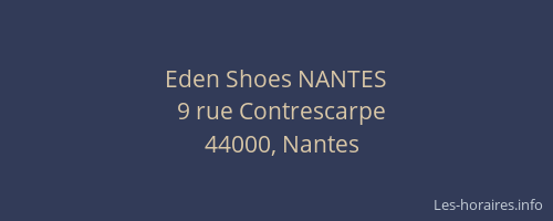 Eden Shoes NANTES
