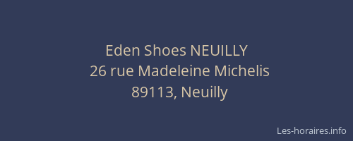 Eden Shoes NEUILLY