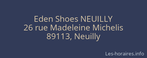 Eden Shoes NEUILLY