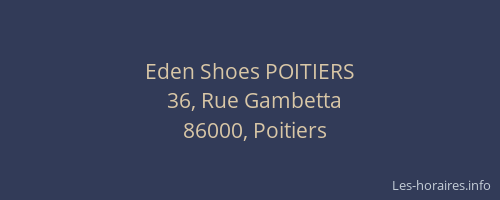 Eden Shoes POITIERS