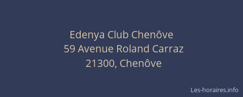 Edenya Club Chen&ocirc;ve