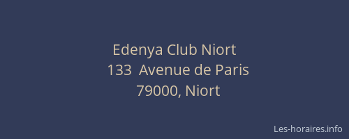 Edenya Club Niort
