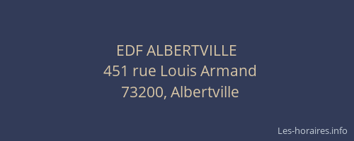 EDF ALBERTVILLE