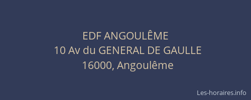 EDF ANGOULÊME