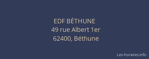 EDF BÉTHUNE