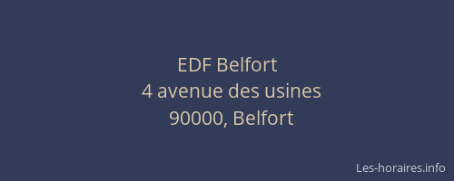 EDF Belfort