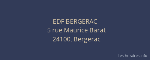 EDF BERGERAC