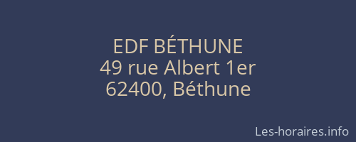 EDF BÉTHUNE