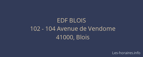 EDF BLOIS
