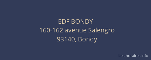 EDF BONDY