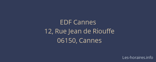 EDF Cannes
