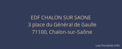 EDF CHALON SUR SAONE