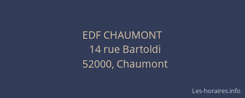 EDF CHAUMONT