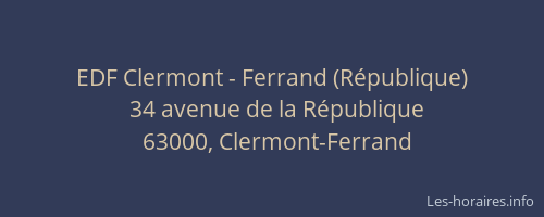 EDF Clermont - Ferrand (République)