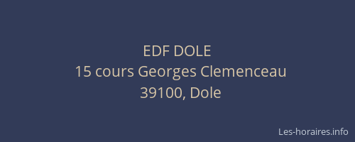 EDF DOLE