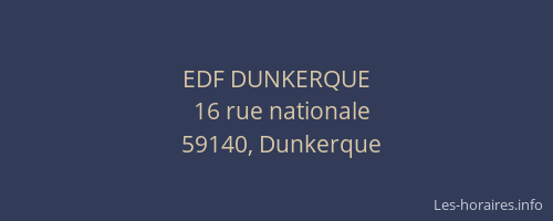 EDF DUNKERQUE