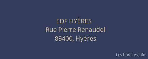 EDF HYÈRES