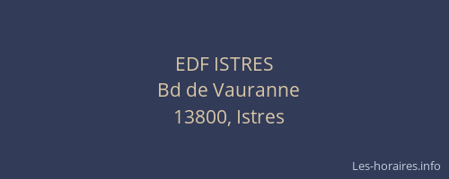EDF ISTRES