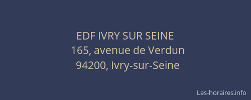 EDF IVRY SUR SEINE
