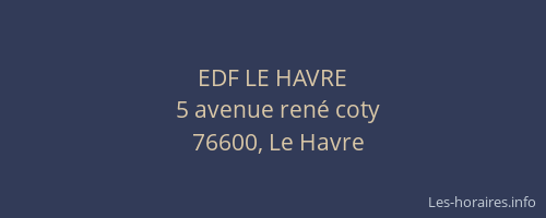 EDF LE HAVRE