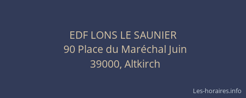 EDF LONS LE SAUNIER
