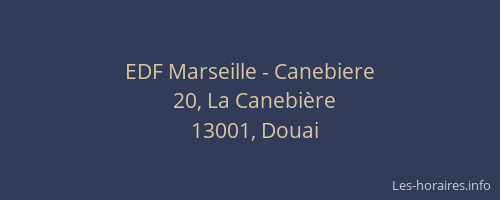 EDF Marseille - Canebiere