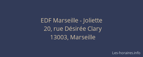 EDF Marseille - Joliette