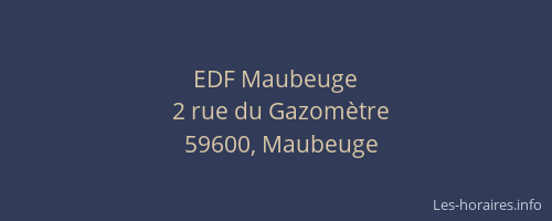 EDF Maubeuge