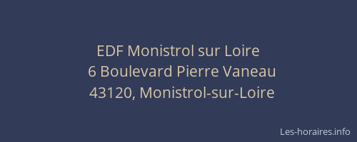 EDF Monistrol sur Loire