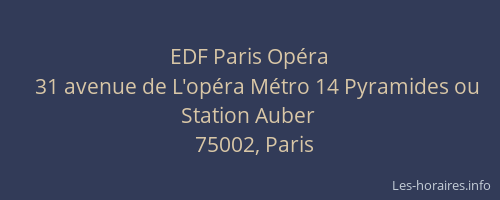 EDF Paris Opéra