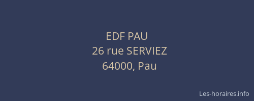 EDF PAU