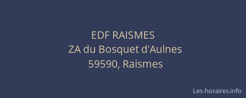 EDF RAISMES