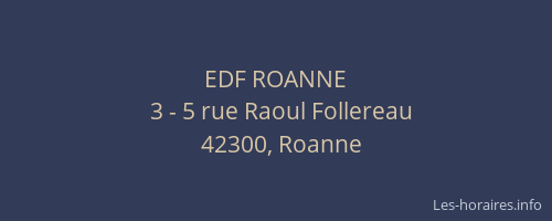 EDF ROANNE