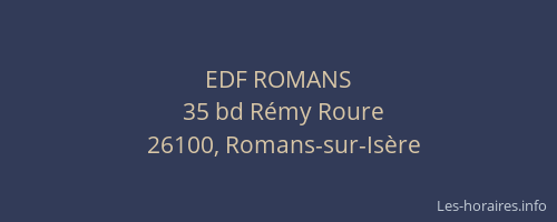 EDF ROMANS