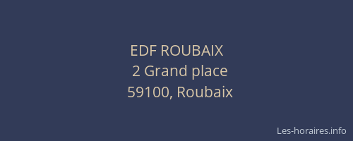 EDF ROUBAIX