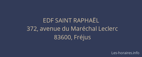 EDF SAINT RAPHAËL