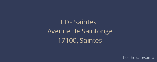 EDF Saintes