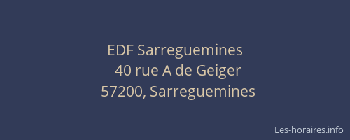 EDF Sarreguemines