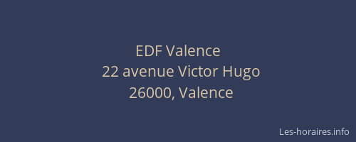 EDF Valence