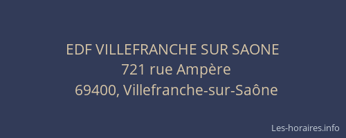 EDF VILLEFRANCHE SUR SAONE