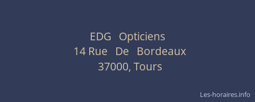 EDG   Opticiens