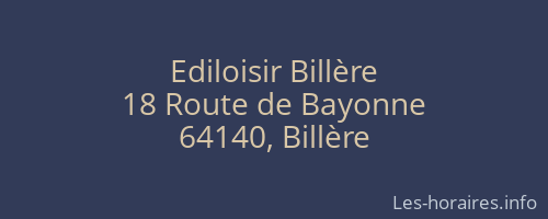 Ediloisir Billère
