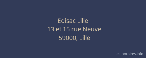 Edisac Lille