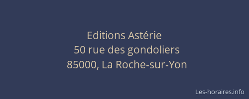 Editions Astérie