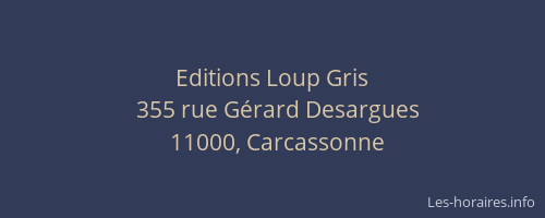 Editions Loup Gris