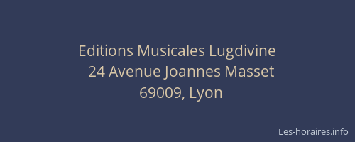 Editions Musicales Lugdivine