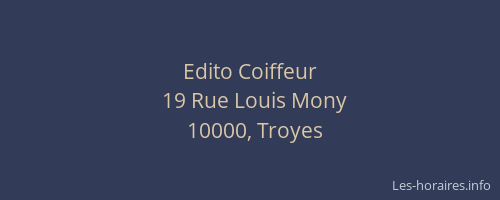 Edito Coiffeur